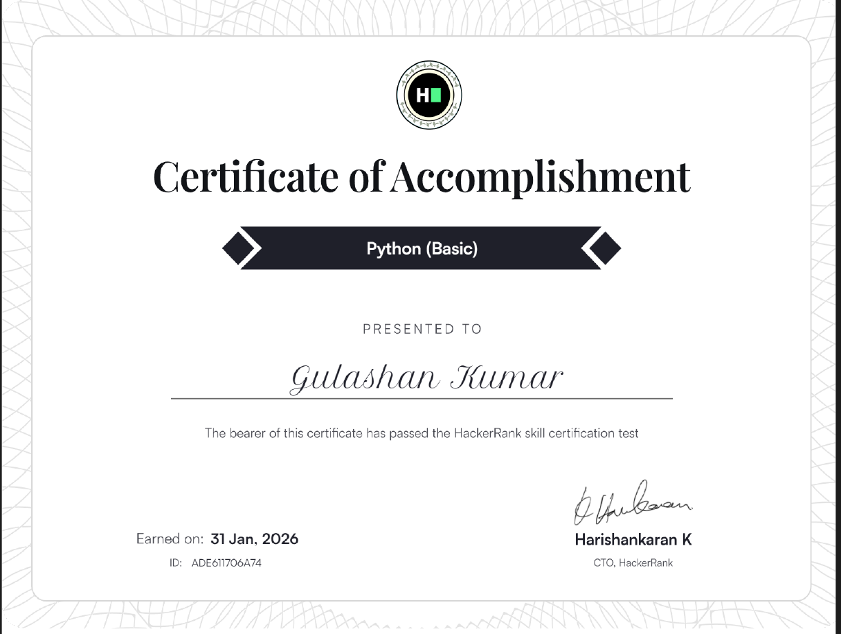 Certificate 1